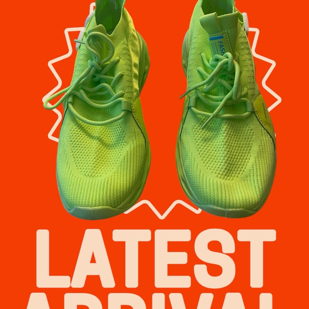 Dennis Basso Neon Green Athletic Shoes
